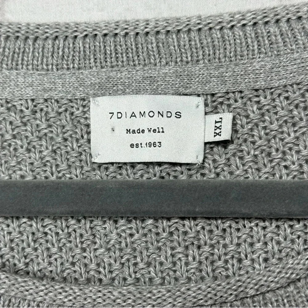 7 Diamonds Men’s Grey Sweater size XXL - Picture 4 of 7